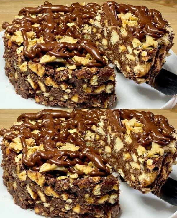 Čokoládový torta s vlašskými orechmi - chutný dezert