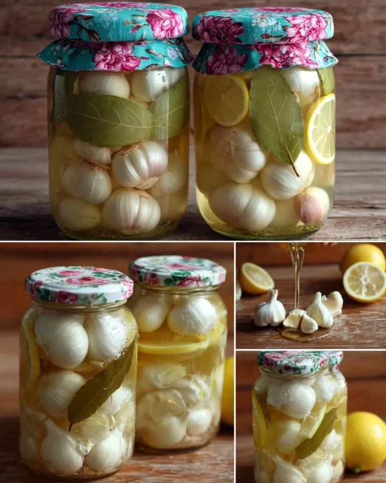 Recept na zdravé kvašene cesnaky v sklenenom pohári.