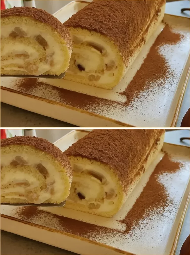Vláčna hrušková roláda s mandľami bez múky na tanieri