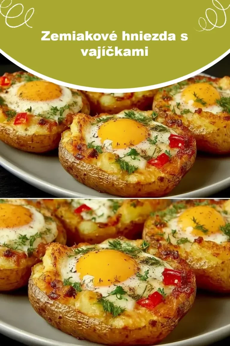 Zemiakové hniezda s vajíčkami na tanieri - chutný recept