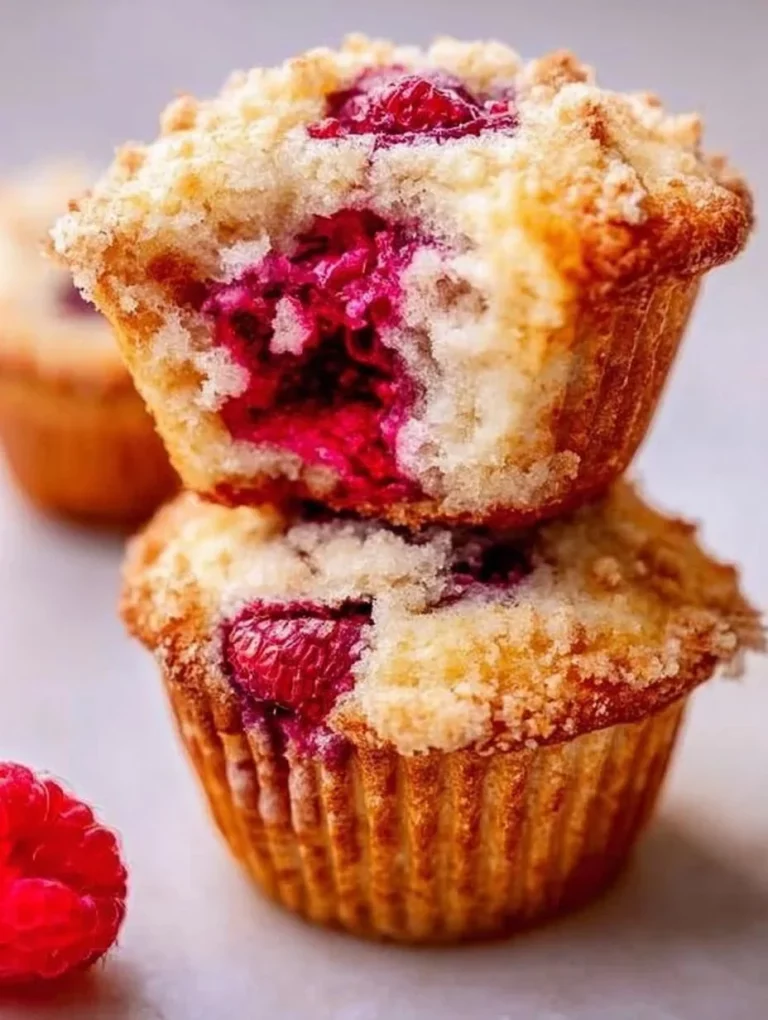 Grécke jogurtové muffiny s malinami na tanieri