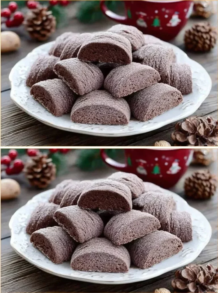 Mäkké vianočné kakao a korenisté biscotti na servírovacom tanieri.