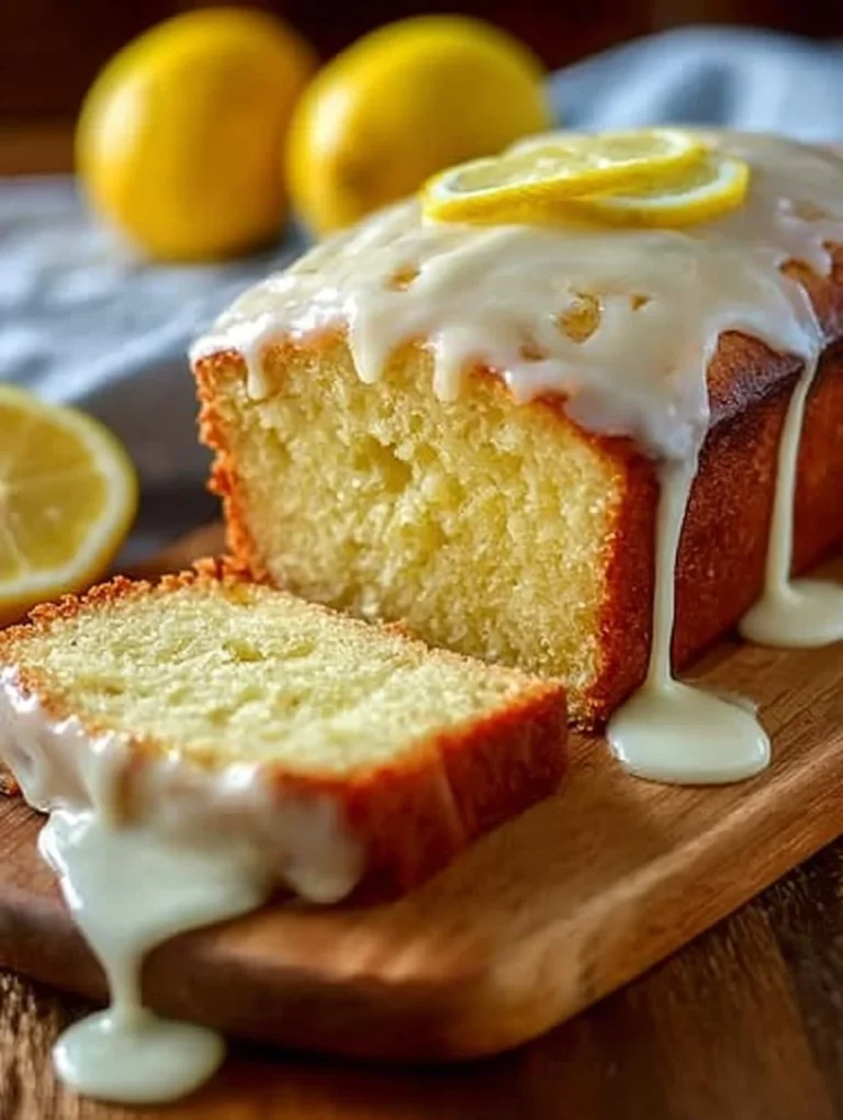 Mokrá citrónová torta s dokonalým polevom na tanieri