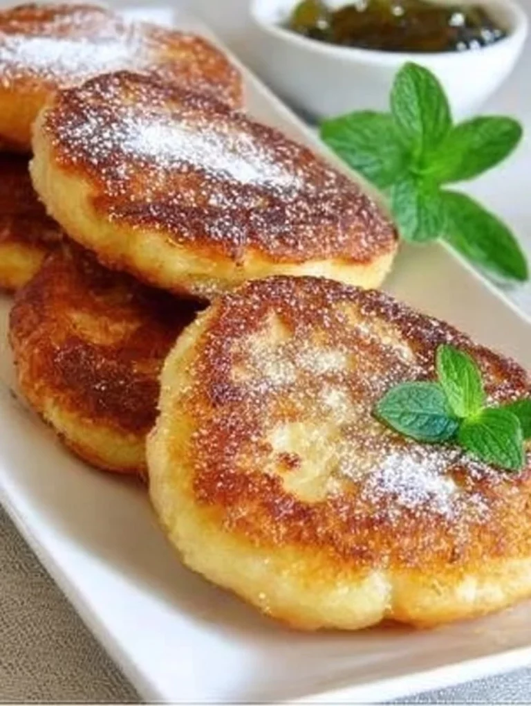 Nadýchané tvarohové palacinky na tanieri