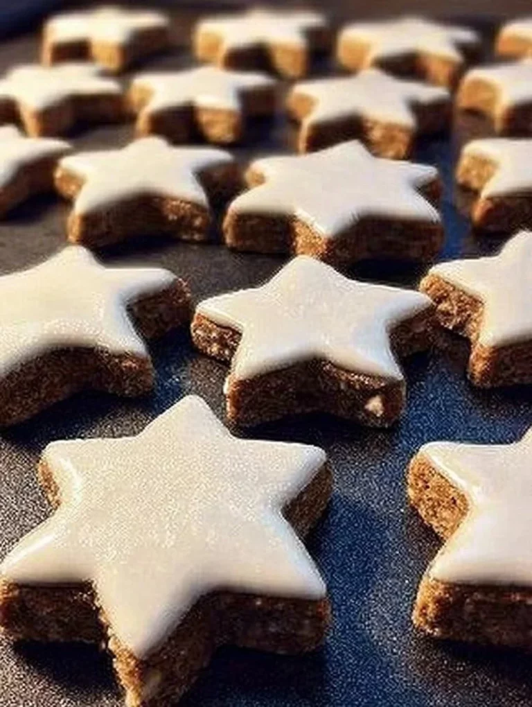 Ručne vyrobené škoricové hviezdy na tanieri s ozdobou.