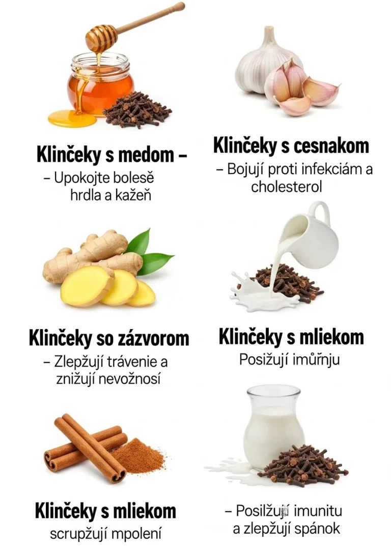 Zmes na zlepšenie zdravia s klinčekmi a ich prospech pre zdravie.
