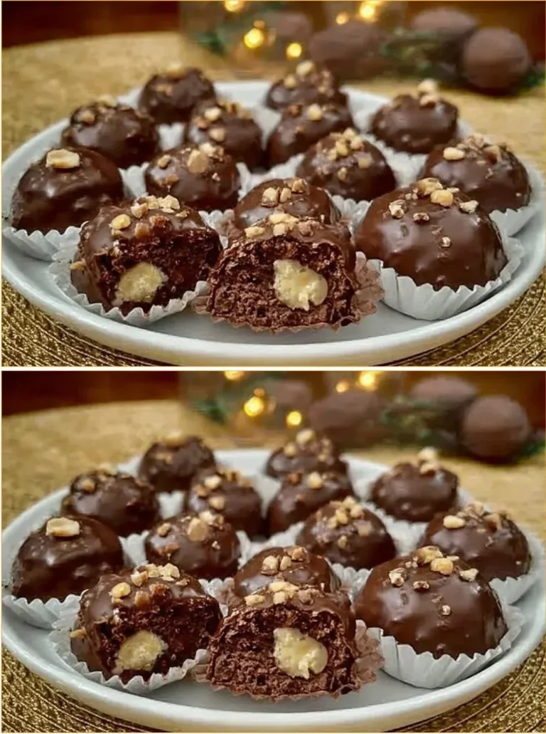 Gule Ferrero Rocher - chutné čokoládové guľôčky s orieškami a lahodným čokoládovým obalom.