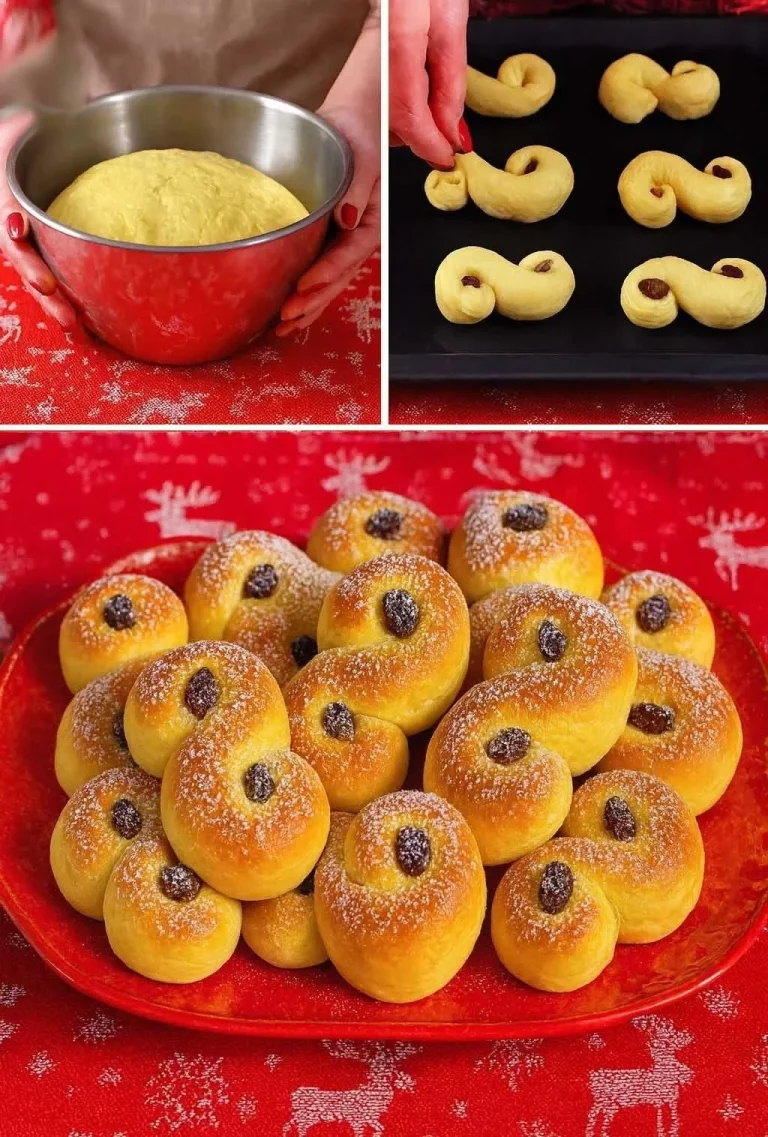 Tradičné Lussekatter - paneciky svätej Lucie s krásnym žltým farbením.