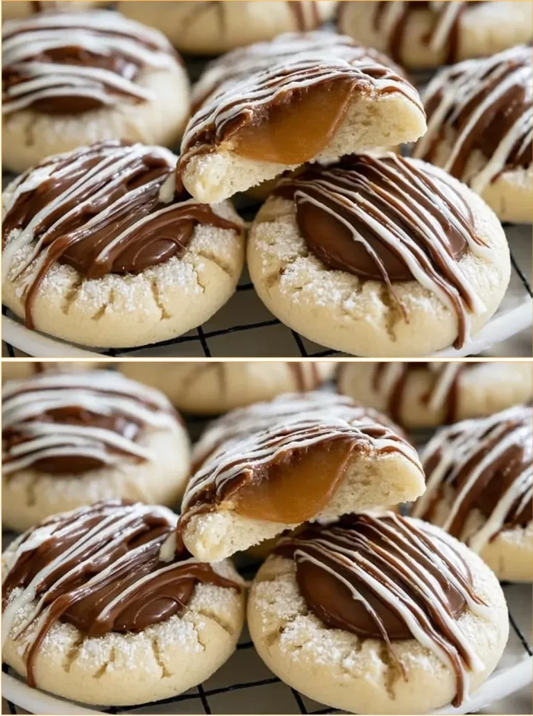 Twix koláčiky s otlačkom prsta na tanieri