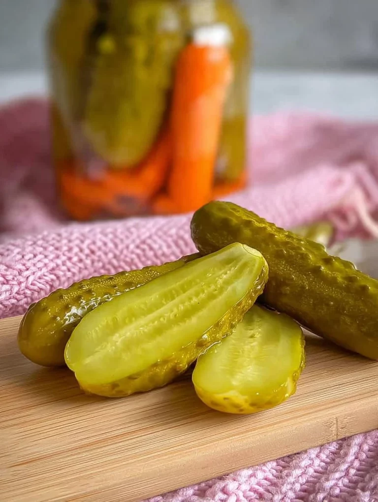 Zavárané kyslé uhorky pripravené podľa tradičného receptu.