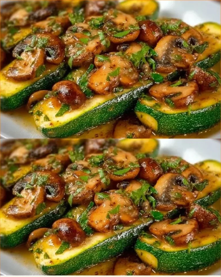Cuketa s hubami na tanieri, zdravý a chutný recept.