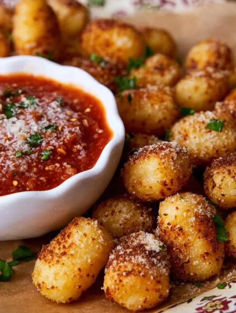Chrumkavé gnocchi pripravené v air fryeri.
