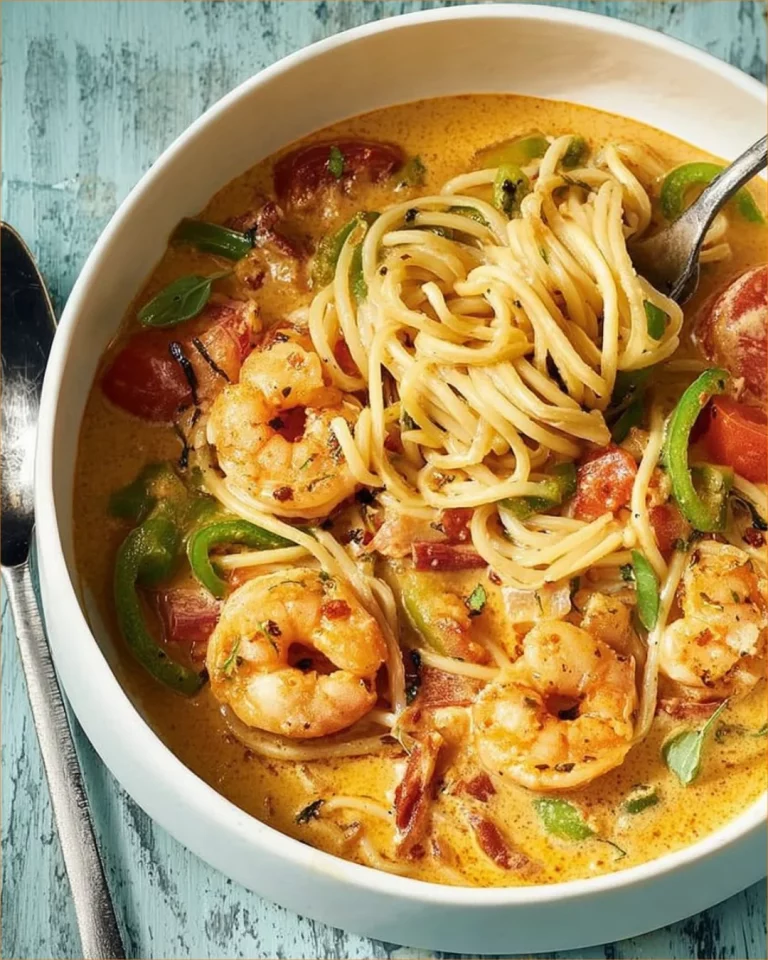 Pasta Scampi Diabolique s Paprikou - chutné cestoviny s morskými plodmi