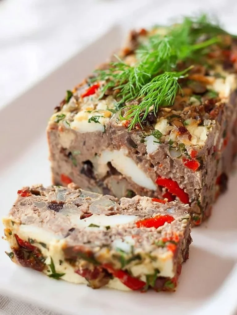 Slaný koláč s kuřecími játry, vejci a sýrem na talíři