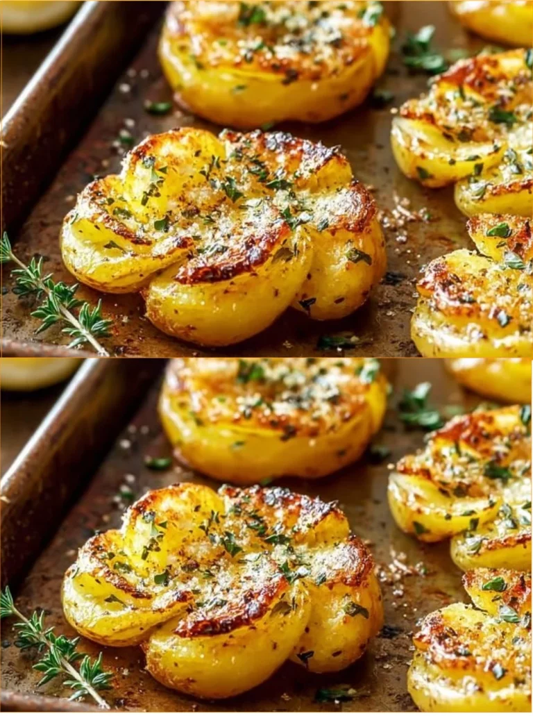 Chrumkavé smažené zemiaky s cesnakom a parmezánom na tanieri