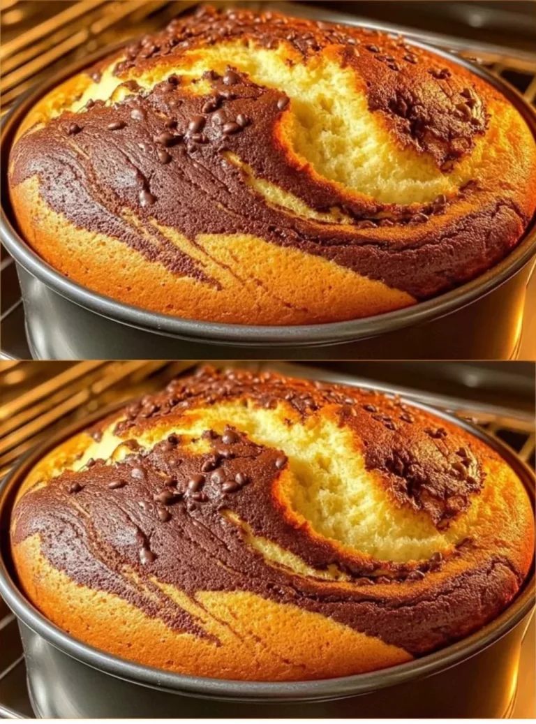 Mramorová torta s čokoládovými a vanilkovými pruhmi