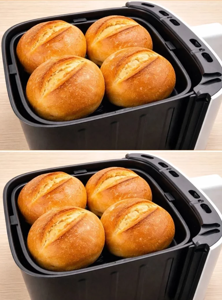 Pohodlný domáci chlieb pripravený v air fryer