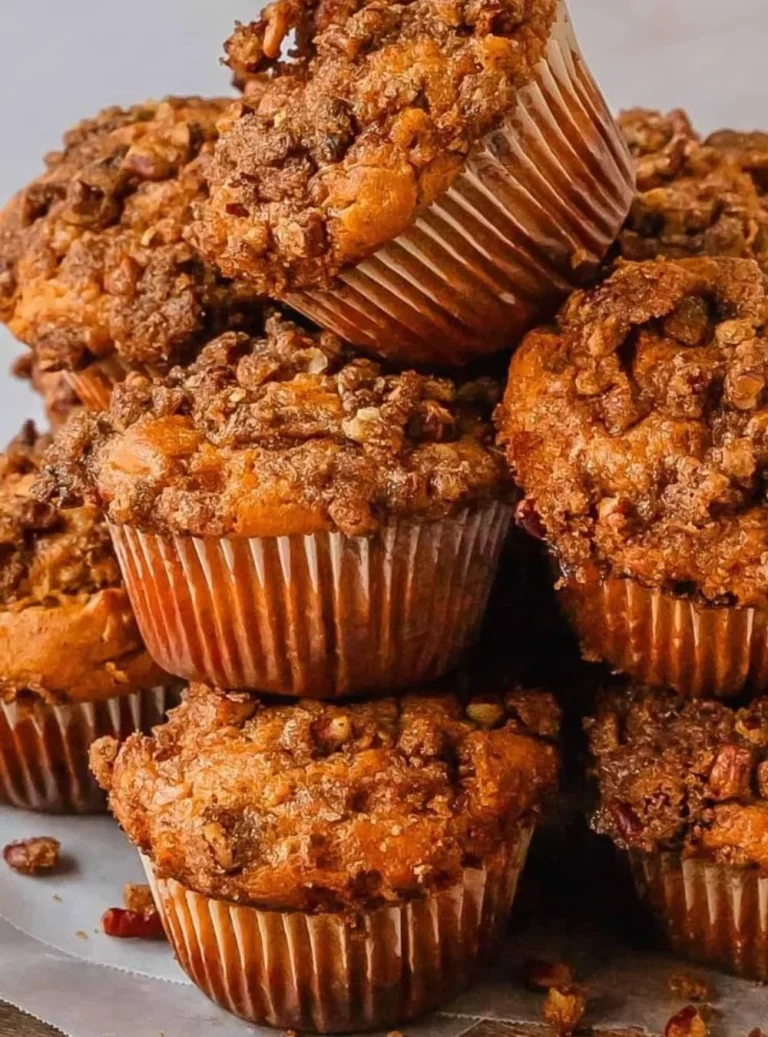 Muffiny zo sladkých zemiakov na tanieri