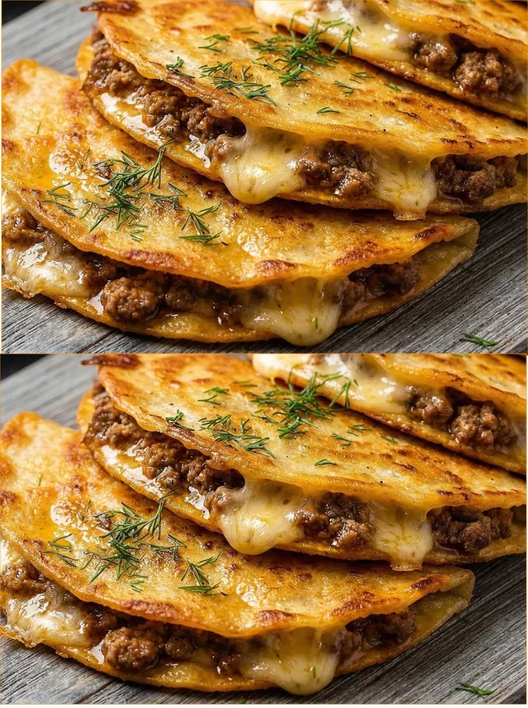 Chutná tortilla s mletým mäsom podávaná na tanieri