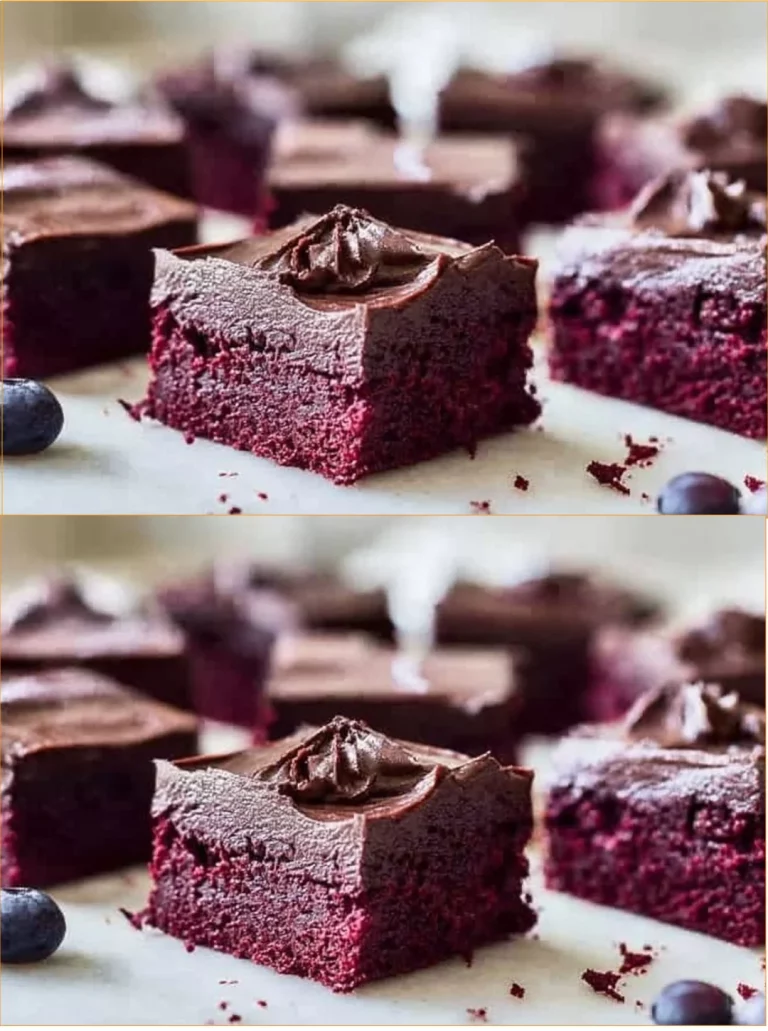 Vegánske brownies z červenej repy s čokoládovým krémom z avokáda