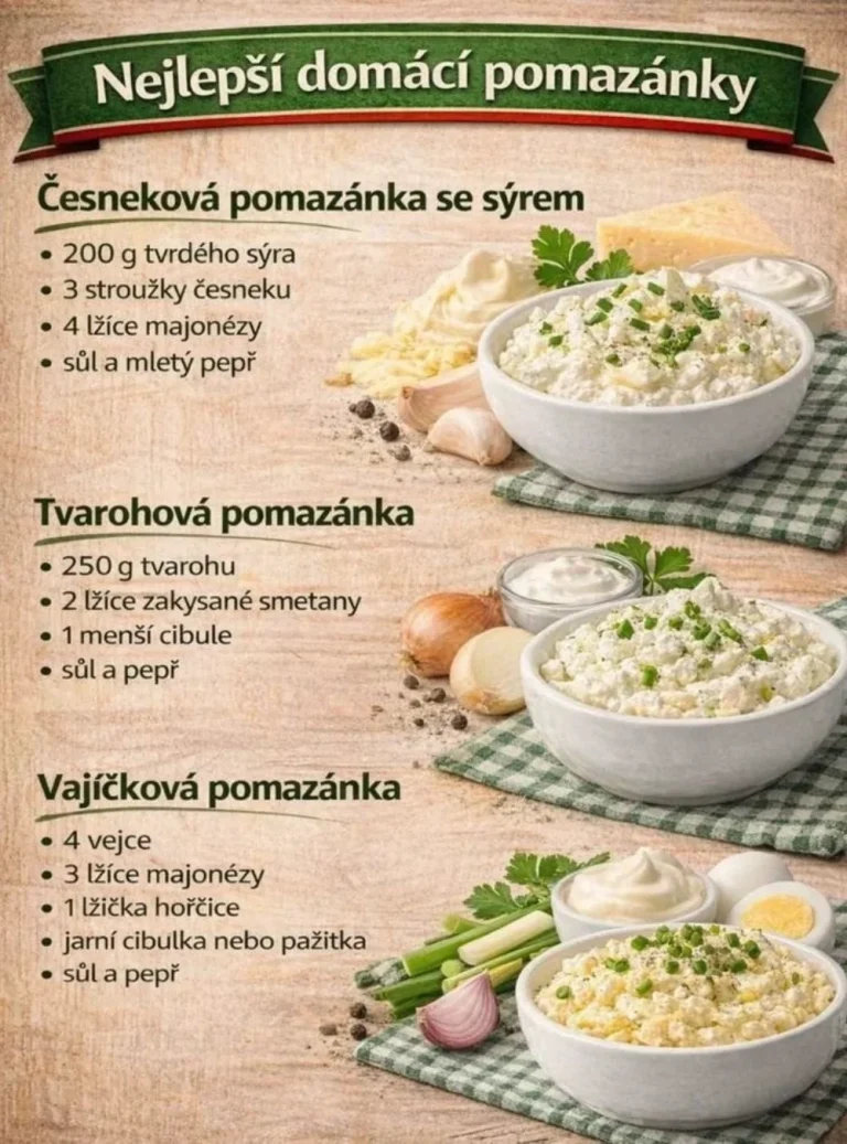 Recepty na domáce pomazánky a ich príprava