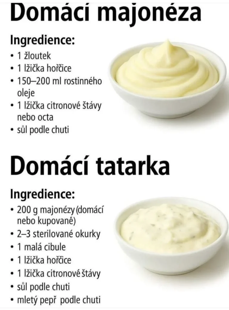 Domáca majonéza a tatárska omáčka v sklenenej nádobe