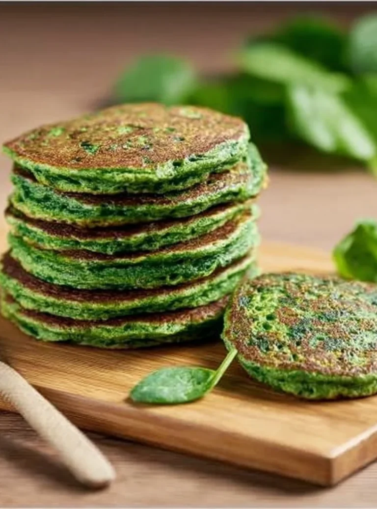 Fitness špenátové placky na tanieri s čerstvými ingredienciami