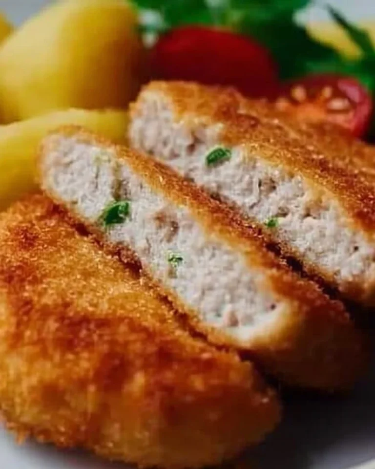 Holandský rezník so smotanou servírovaný na tanieri