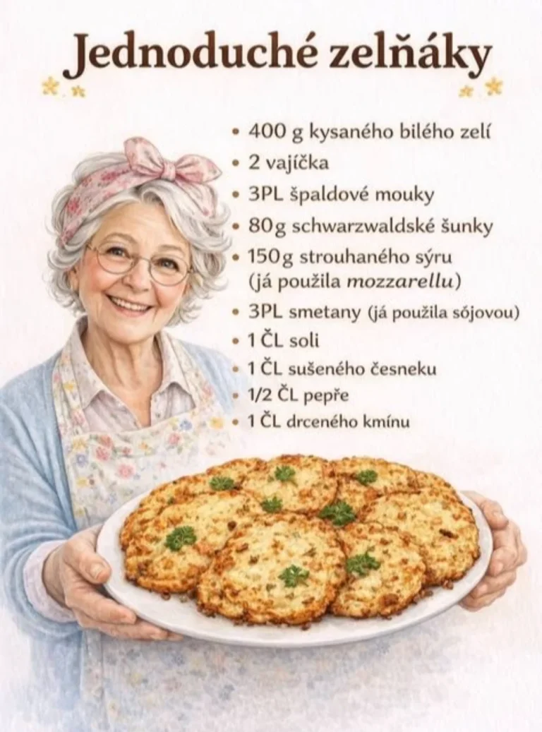 Jednoduché palacinky s kyslou kapustou na tanieri