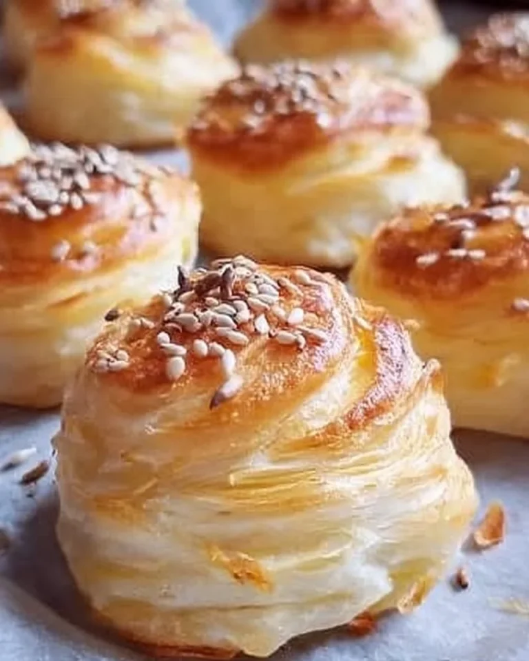 Mäkké vrstvené slané pečivo na servírovacom tanieri
