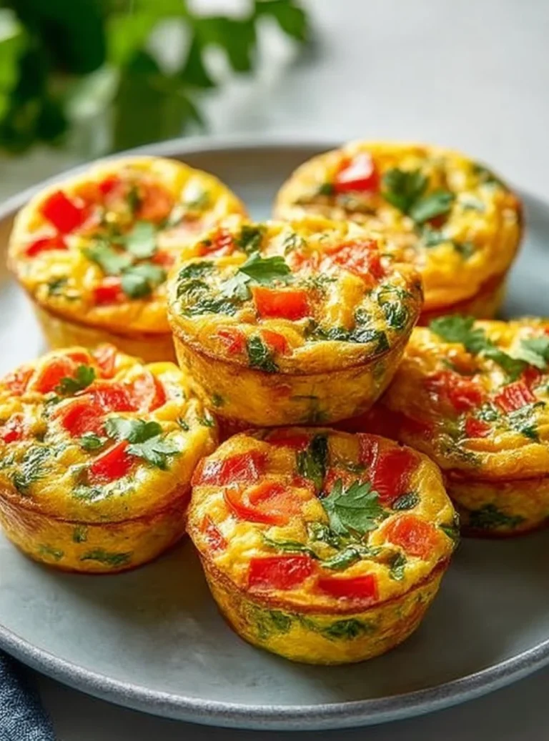 Mini frittatové muffiny s zeleninou a syrom, ideálne na raňajky