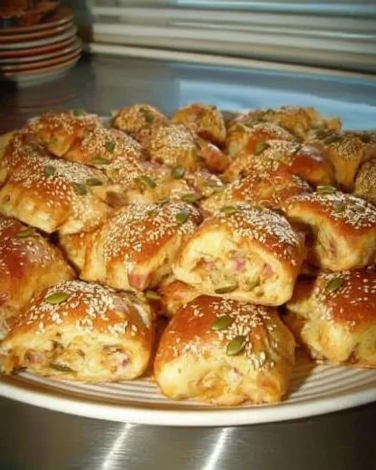 Slanina a syrové croissanty s lahodnou chuťou