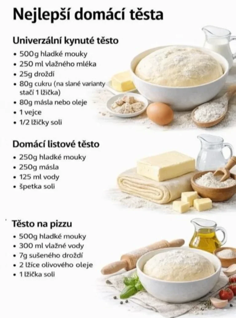 Tri základné recepty na kvasnicové cesto: univerzálne, fanko a pizza cesto
