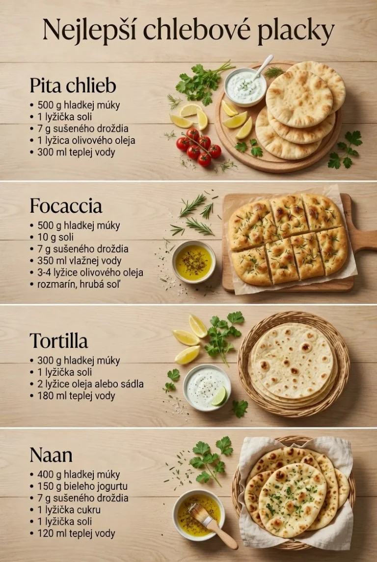 Domáce chleby: pita, focaccia a tortilly pripravené bez námahy