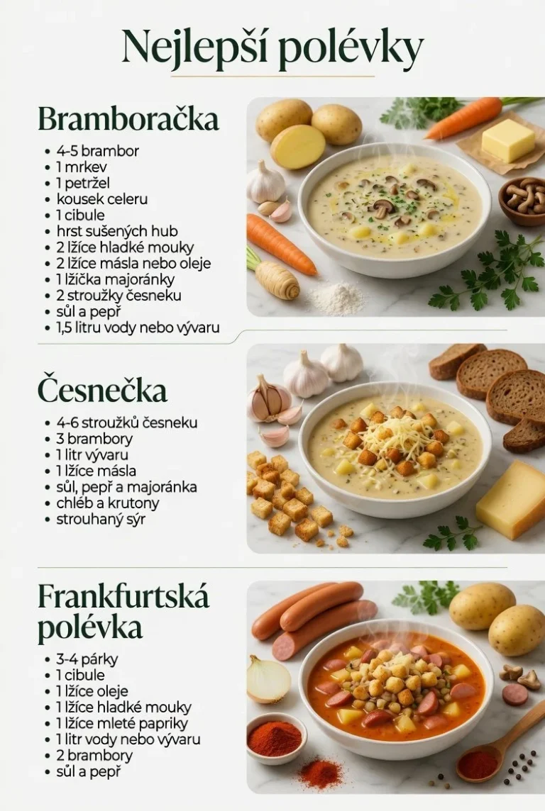 Rýchle domáce polievky na zahriatie a potešenie celej rodiny