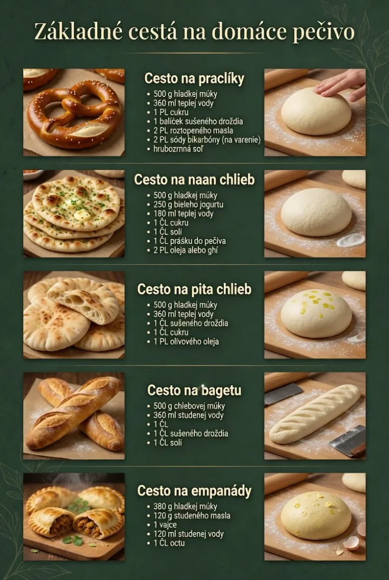 Recepty na chlieb z Pinterestu na jednom pinu