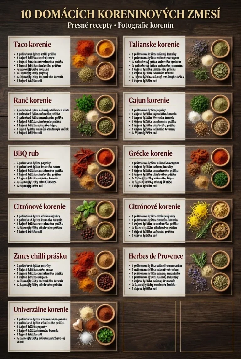 Domáce zmesi korenín pre vynikajúce chuťové zážitky v jedlách