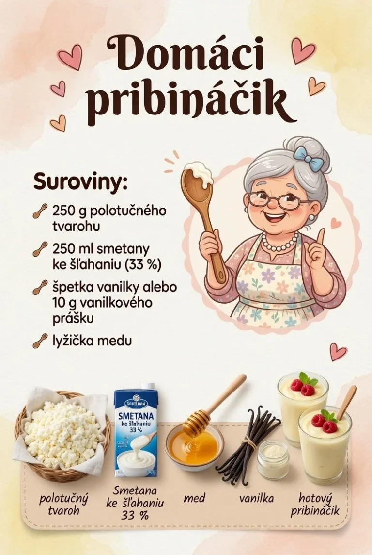 Domáci pribináček - lahodný dezert pripravte si ho sami