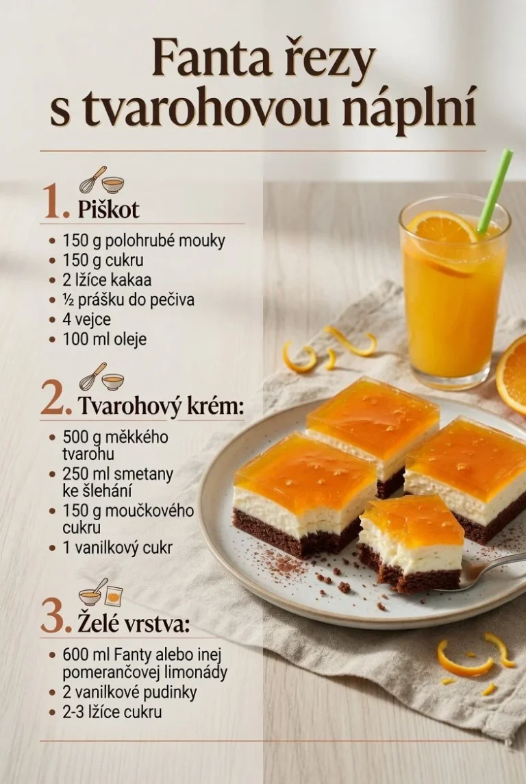Fanta rezy s tvarohovou náplňou na tanieriku