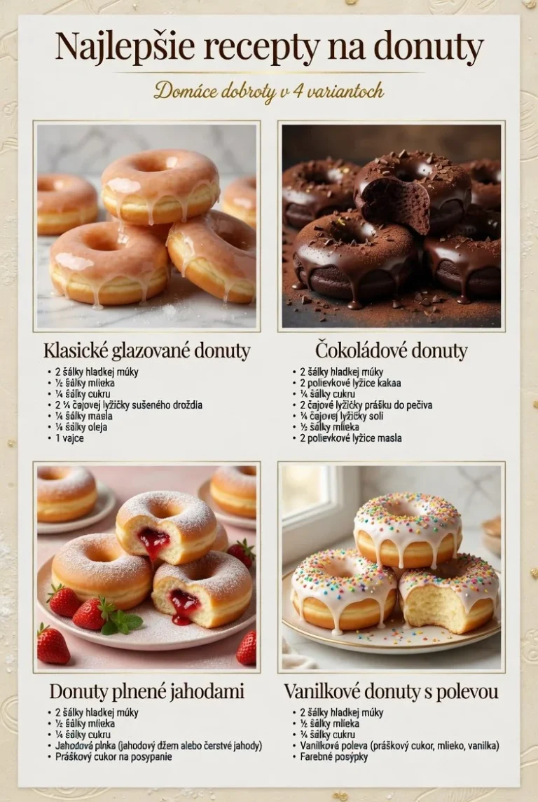 Klasické donuty s cukrovou glazúrou na tanieri