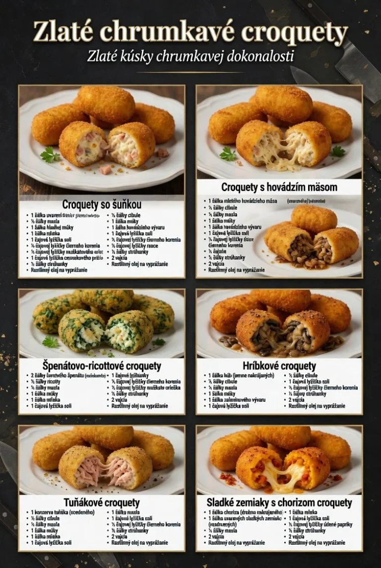 Chutné krokety pripravené podľa jednoduchých receptov
