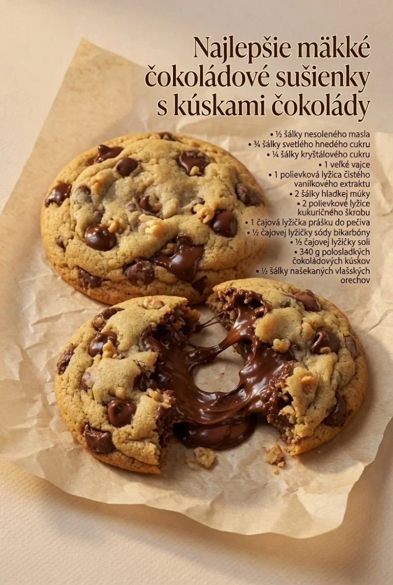 Lepkavé čokoládové sušienky z čokolády s lahodnou chuťou