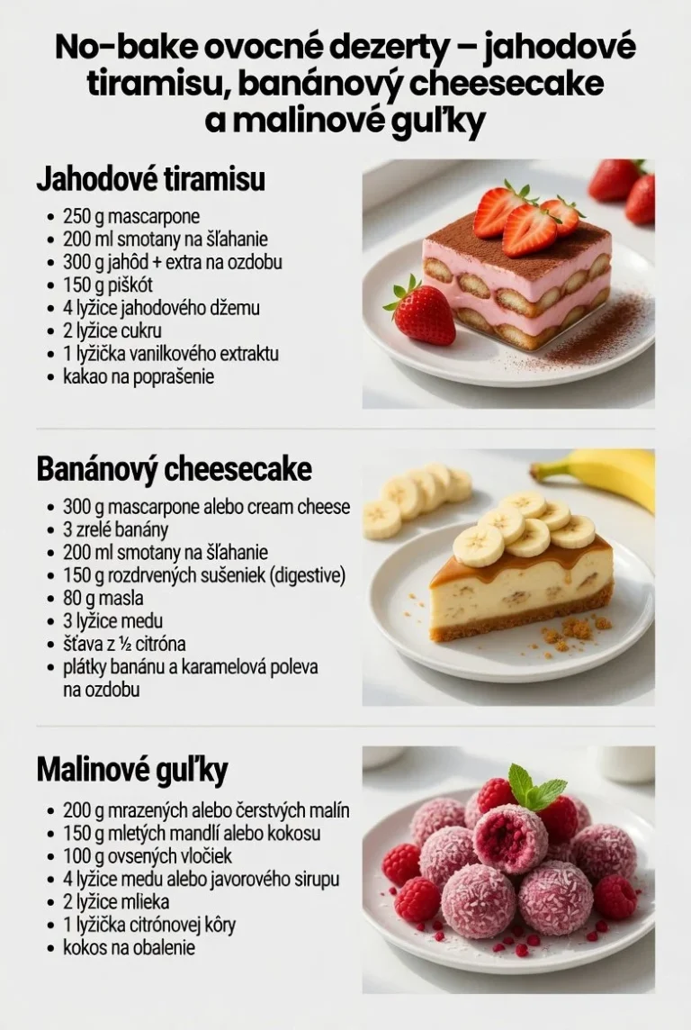 Jahodové tiramisu - nepečený ovocný dezert s čerstvými jahodami