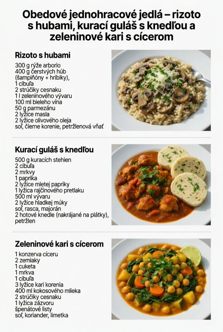 Rizoto s hubami na tanieri, chutný a zdravý recept