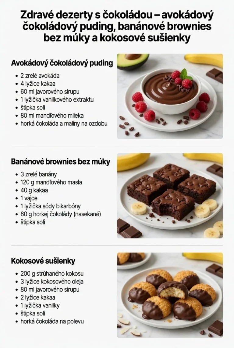 Zdravé dezerty s čokoládou – recepty plné chuti a výživy