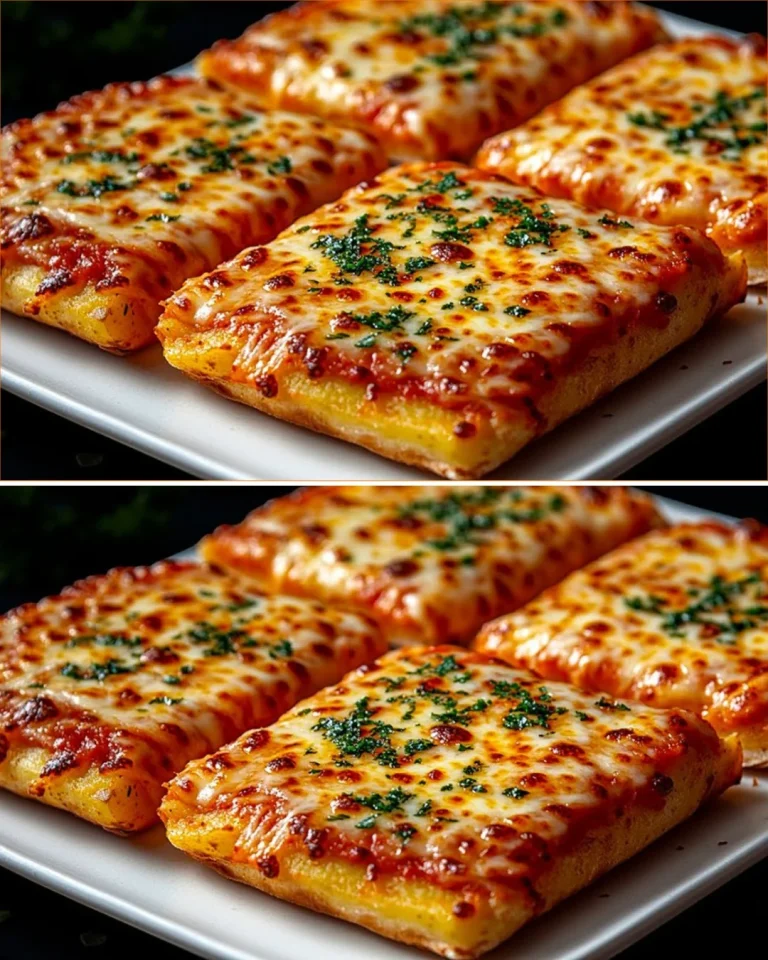 Porcia zemiakovej pizze s ceruzkovým syrom a bylinkami na tanieri