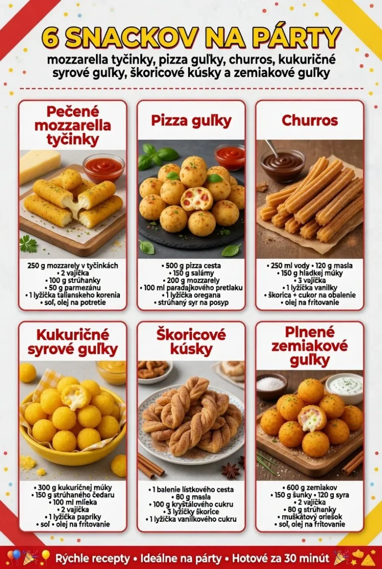 6 rôznych snackideen pre chutné a zdravé občerstvenie.