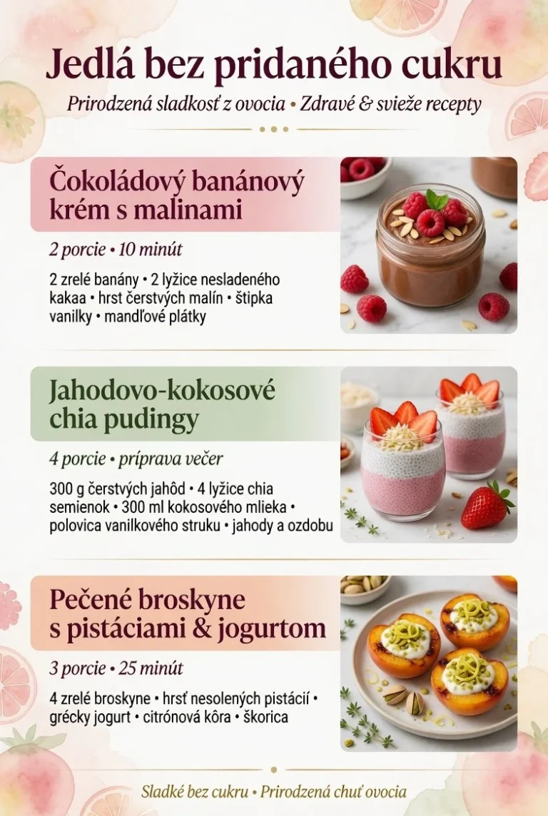 Chia dezert a recepty na banánový chlebík a makové jablká bez pridaného cukru.