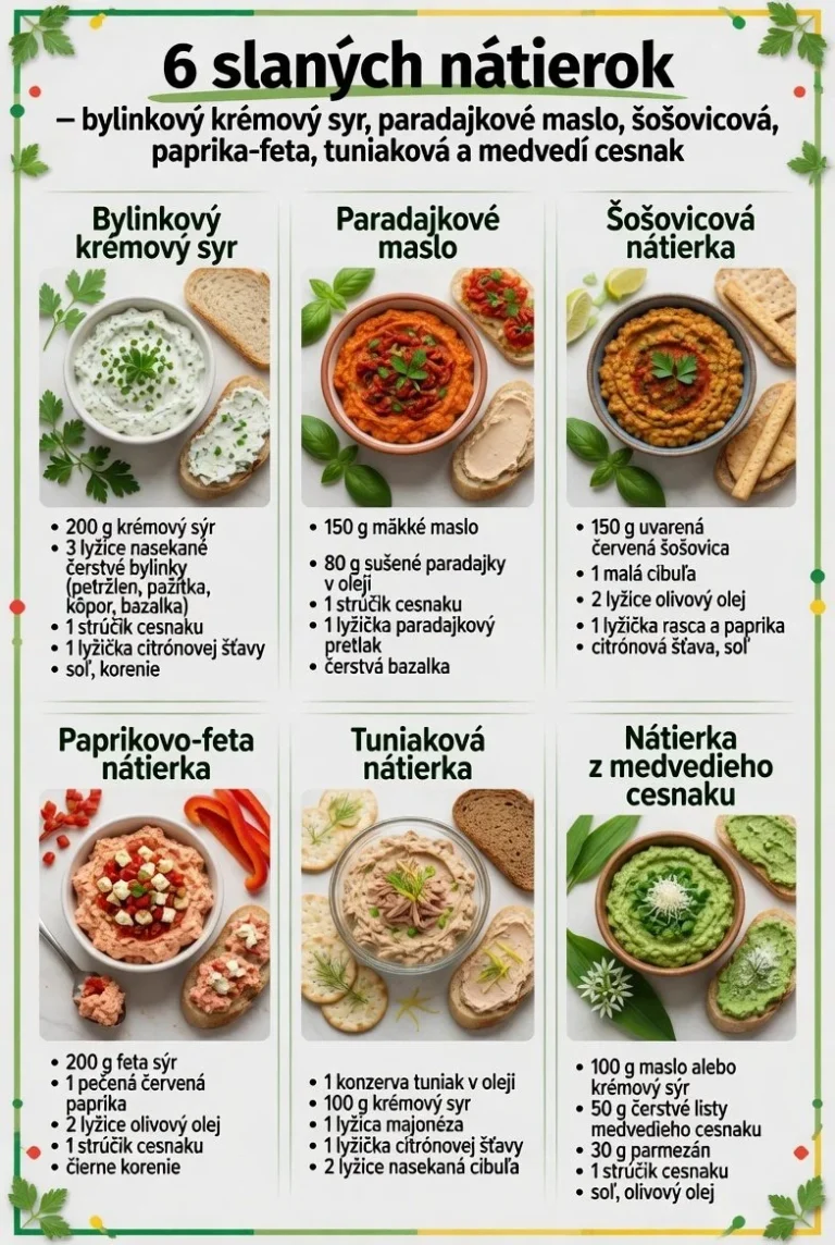 Rýchle raňajkové nápady s chutnými nátierkami na zdravý začiatok dňa.