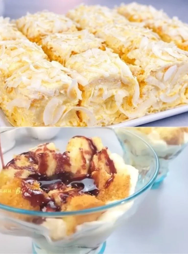 Raffaello Cake s kokosom a mandľami na tanieri